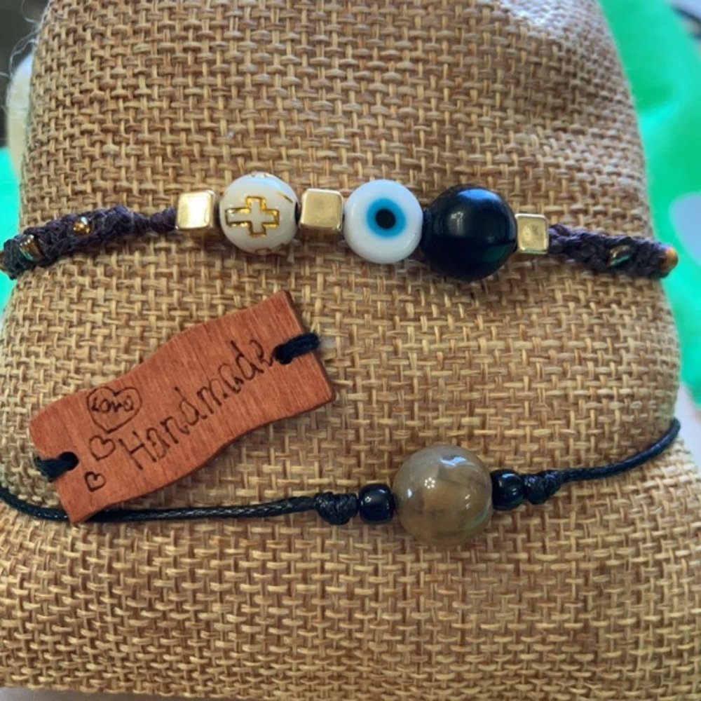 Protection obsidian evileye 🧿 spiritual bracelet - Picture 3 of 10